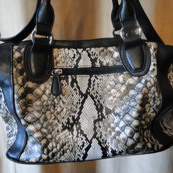 Liz Claiborne Faux Snake Skin purse shoulder - Picture 4 of 9